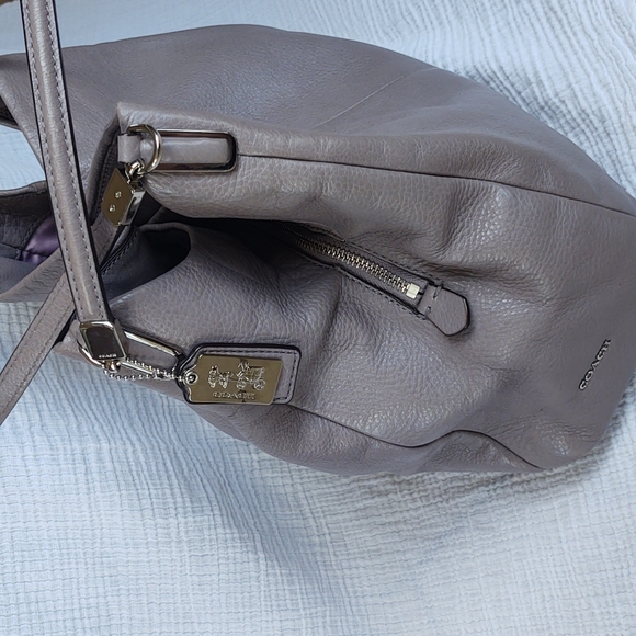Taupe Coach Leather Purse - Picture 3 of 12